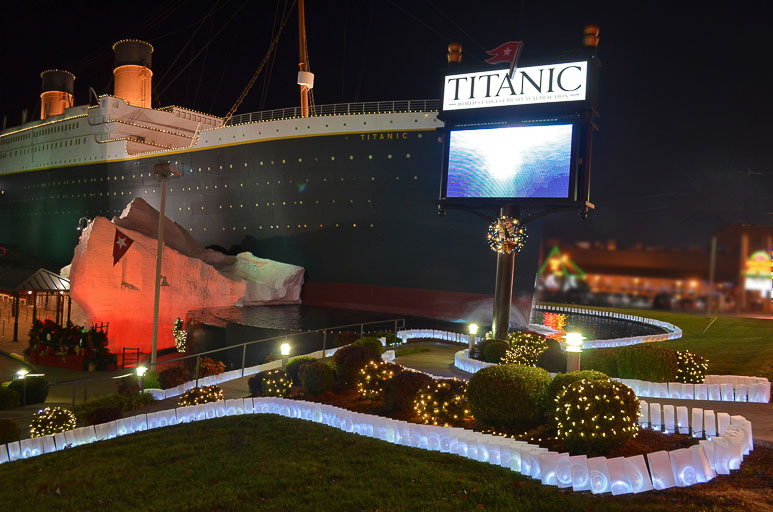 171110 Titanic museum luminaries lights 1 - 1,500 enchanting festival lights to welcome visitors to Branson Titanic Museum Attraction