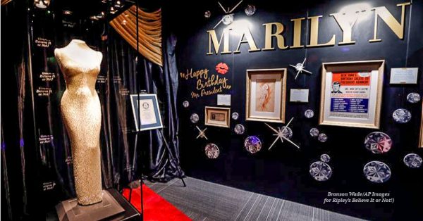 1800329 Ripleys Believe Marilyn Monroe Dress Edit 600x314 - Marilyn Monroe's $5 million "Happy Birthday, Mr. President" dress coming to Branson!