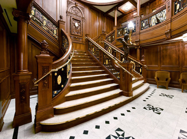 230723 Titanic attraction grand staircase NOP 600x447 - Branson Titanic Museum: An exciting, immersive adventure