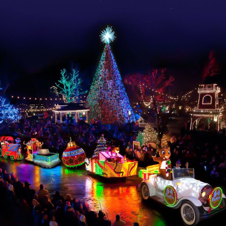 Rudolph's Holly Jolly™ Christmas Light Parade at Silver Dollar City's Old Time Christmas