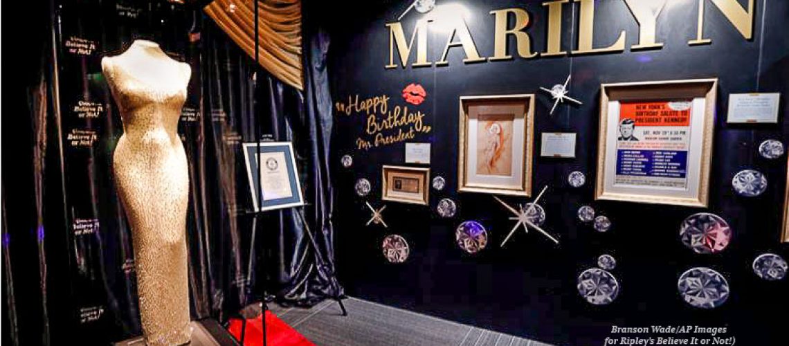 Marilyn Monroe's $5 million "Happoy Birthday, Mr. President" dress.