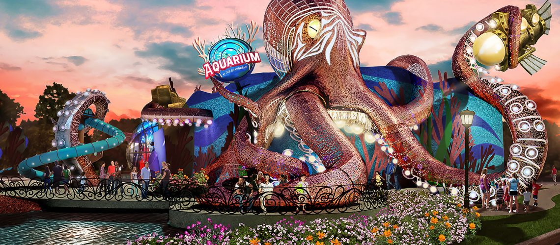 Artist's conception of Aquarium at the Boardwalk