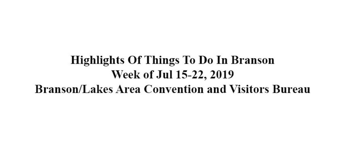 190709 Master Headline for Weekly Branson Events